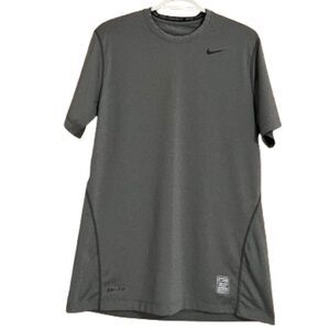 Nike Women’s Pro Combat Dri-Fit Gray Short Sleeve Athletic Shirt Sz-M